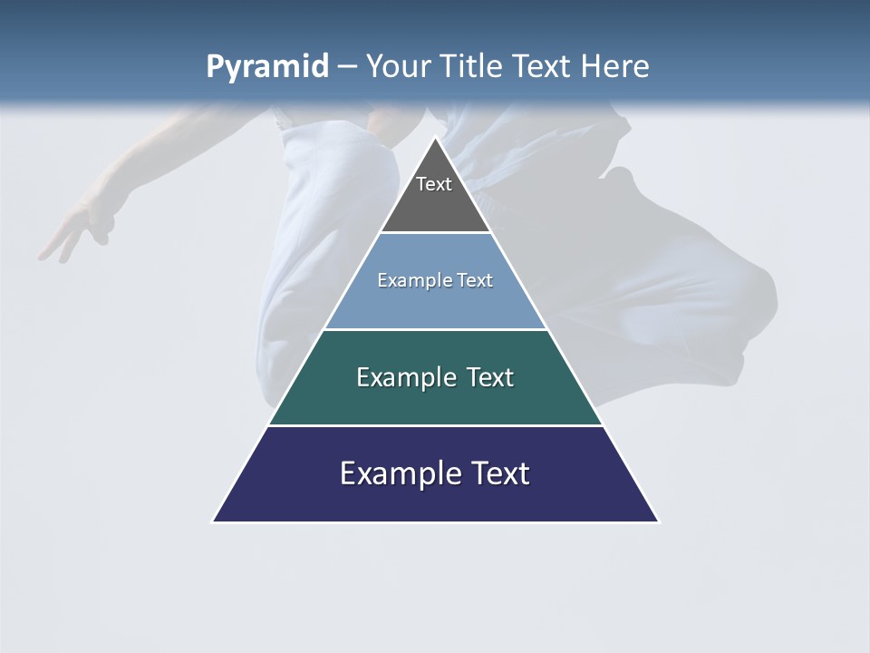 A Man Is Jumping In The Air With His Feet In The Air PowerPoint Template