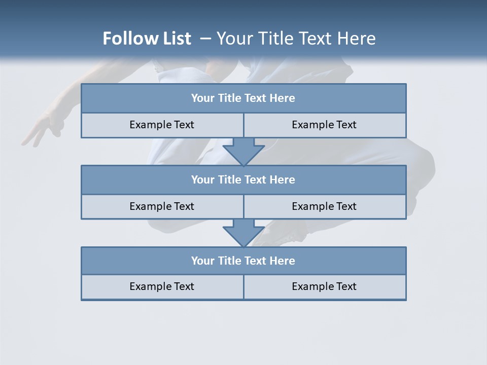 A Man Is Jumping In The Air With His Feet In The Air PowerPoint Template
