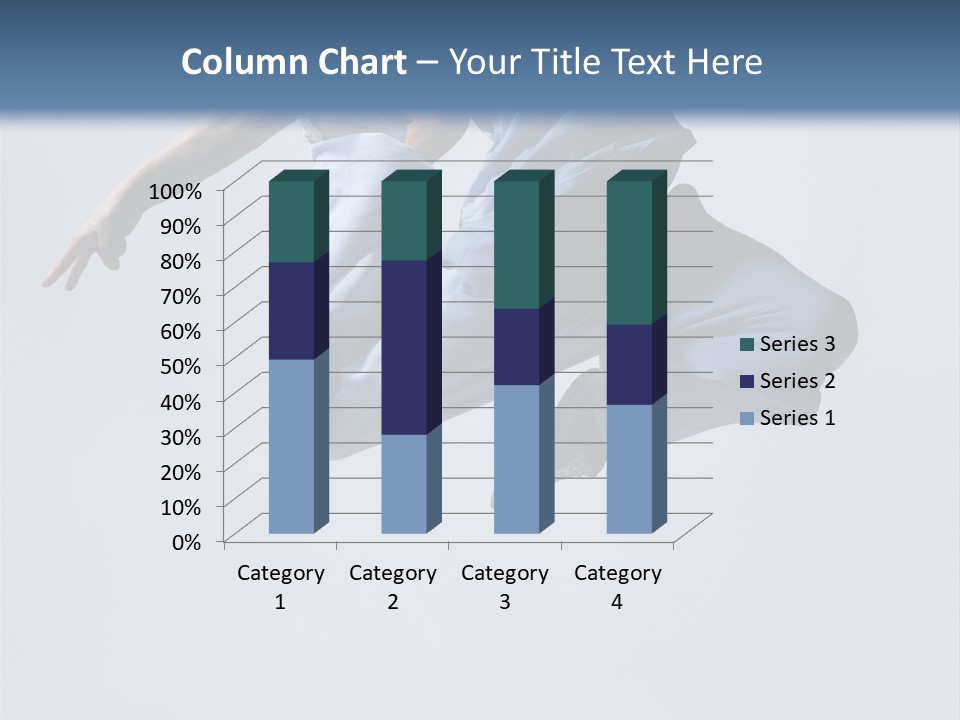 A Man Is Jumping In The Air With His Feet In The Air PowerPoint Template