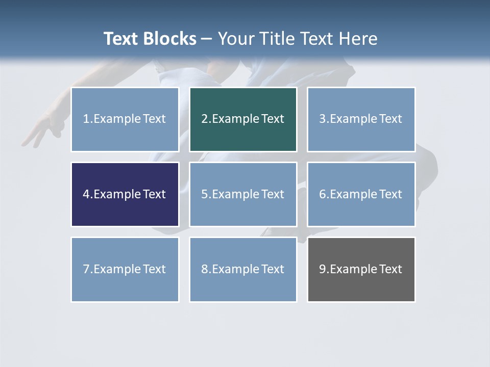 A Man Is Jumping In The Air With His Feet In The Air PowerPoint Template
