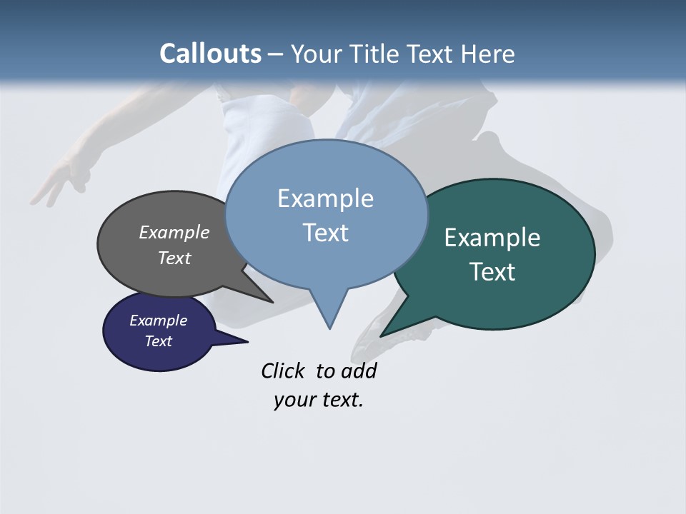 A Man Is Jumping In The Air With His Feet In The Air PowerPoint Template