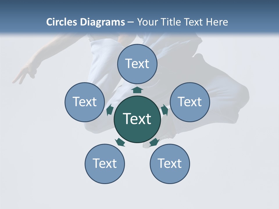 A Man Is Jumping In The Air With His Feet In The Air PowerPoint Template