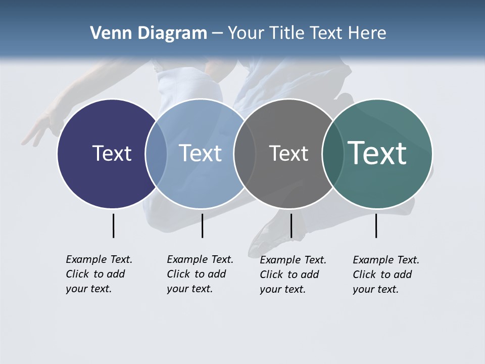 A Man Is Jumping In The Air With His Feet In The Air PowerPoint Template