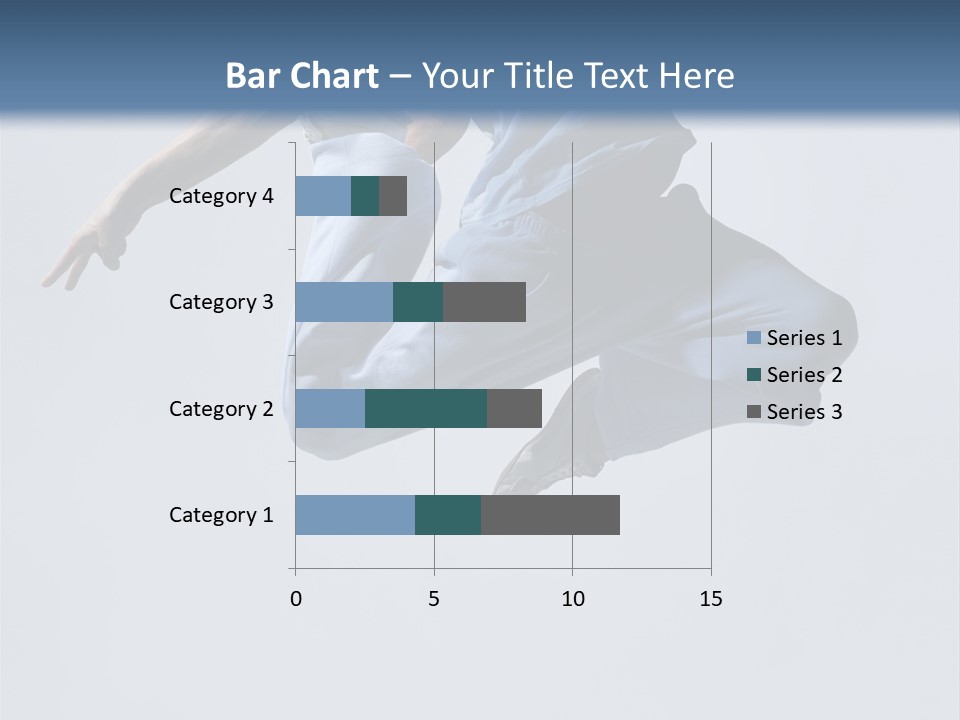 A Man Is Jumping In The Air With His Feet In The Air PowerPoint Template
