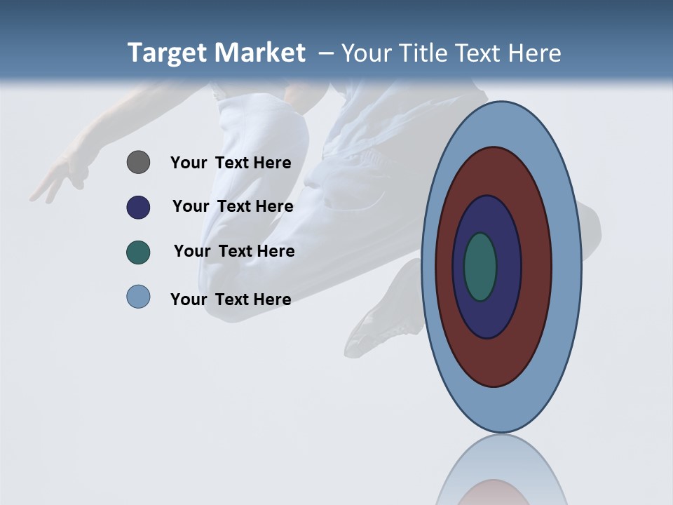 A Man Is Jumping In The Air With His Feet In The Air PowerPoint Template