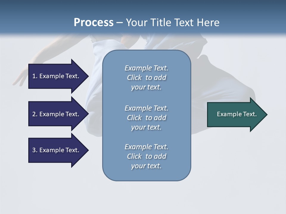 A Man Is Jumping In The Air With His Feet In The Air PowerPoint Template
