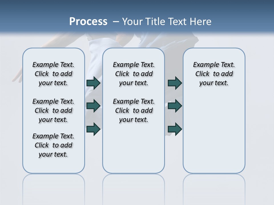 A Man Is Jumping In The Air With His Feet In The Air PowerPoint Template