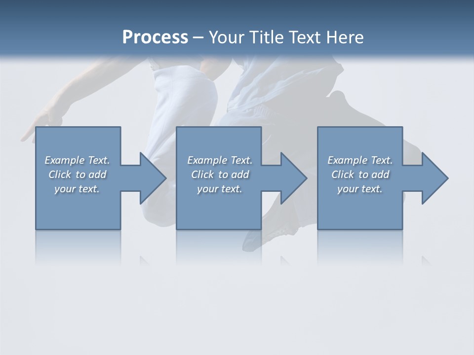 A Man Is Jumping In The Air With His Feet In The Air PowerPoint Template