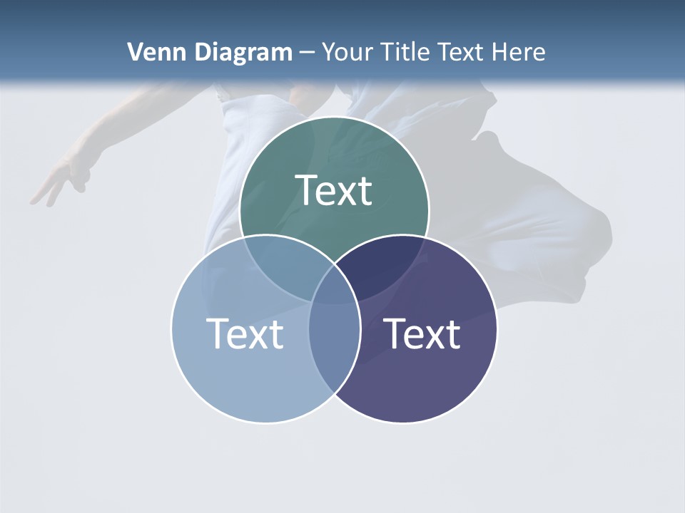 A Man Is Jumping In The Air With His Feet In The Air PowerPoint Template