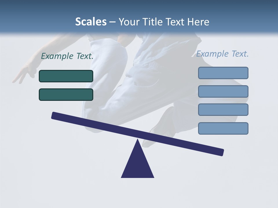 A Man Is Jumping In The Air With His Feet In The Air PowerPoint Template
