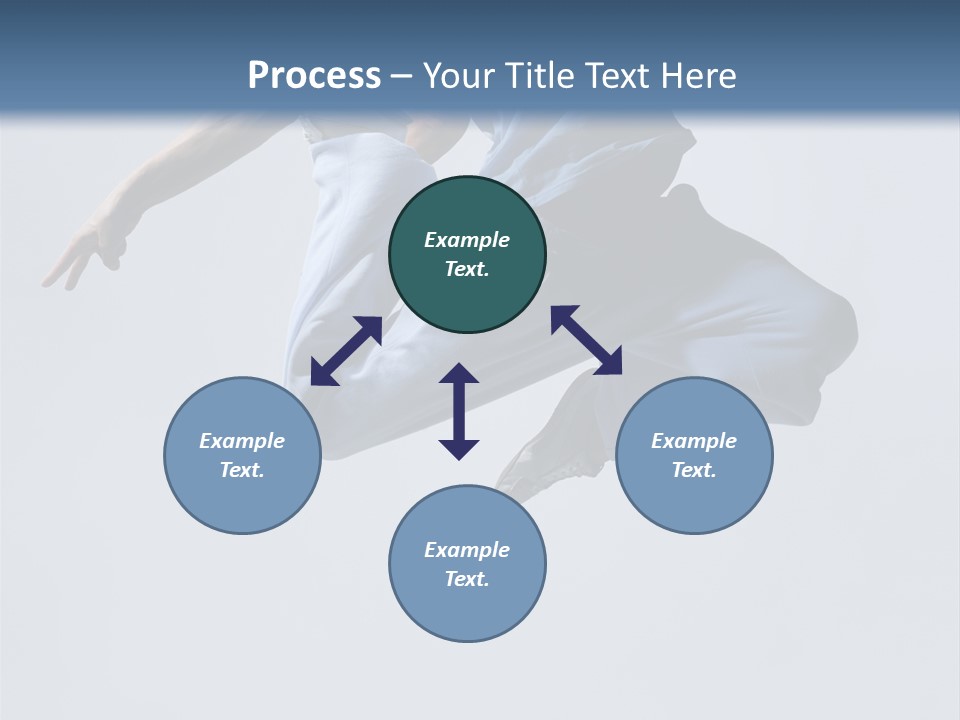 A Man Is Jumping In The Air With His Feet In The Air PowerPoint Template