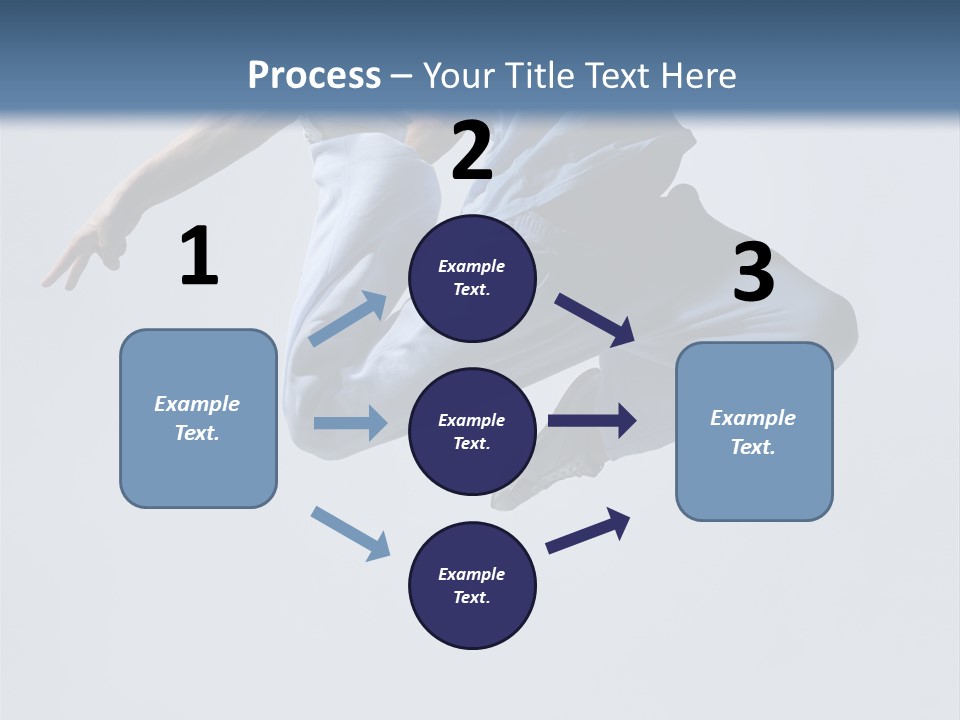 A Man Is Jumping In The Air With His Feet In The Air PowerPoint Template