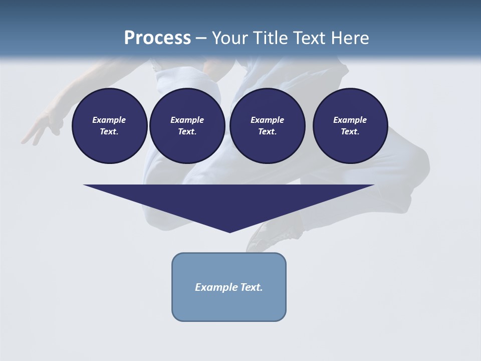 A Man Is Jumping In The Air With His Feet In The Air PowerPoint Template