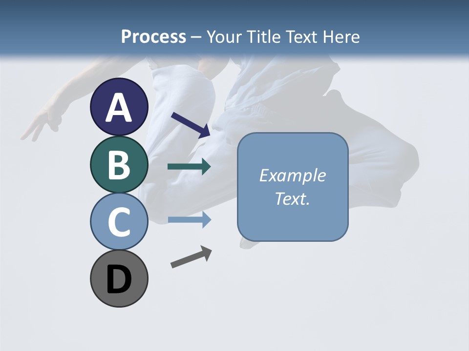 A Man Is Jumping In The Air With His Feet In The Air PowerPoint Template