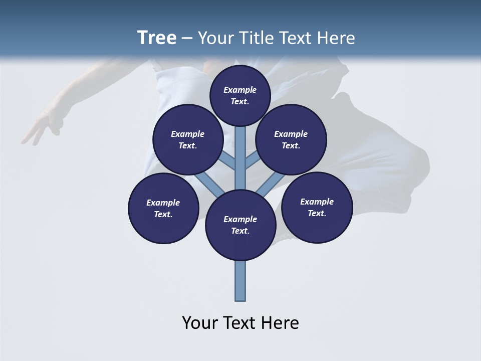 A Man Is Jumping In The Air With His Feet In The Air PowerPoint Template