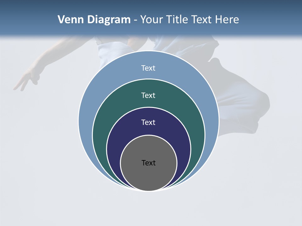 A Man Is Jumping In The Air With His Feet In The Air PowerPoint Template