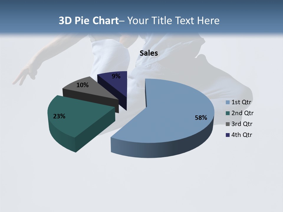 A Man Is Jumping In The Air With His Feet In The Air PowerPoint Template