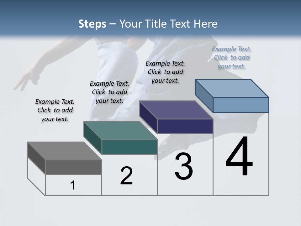 A Man Is Jumping In The Air With His Feet In The Air PowerPoint Template