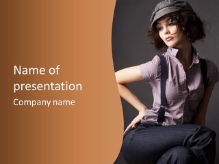 Girl Vogue Skin PowerPoint Template