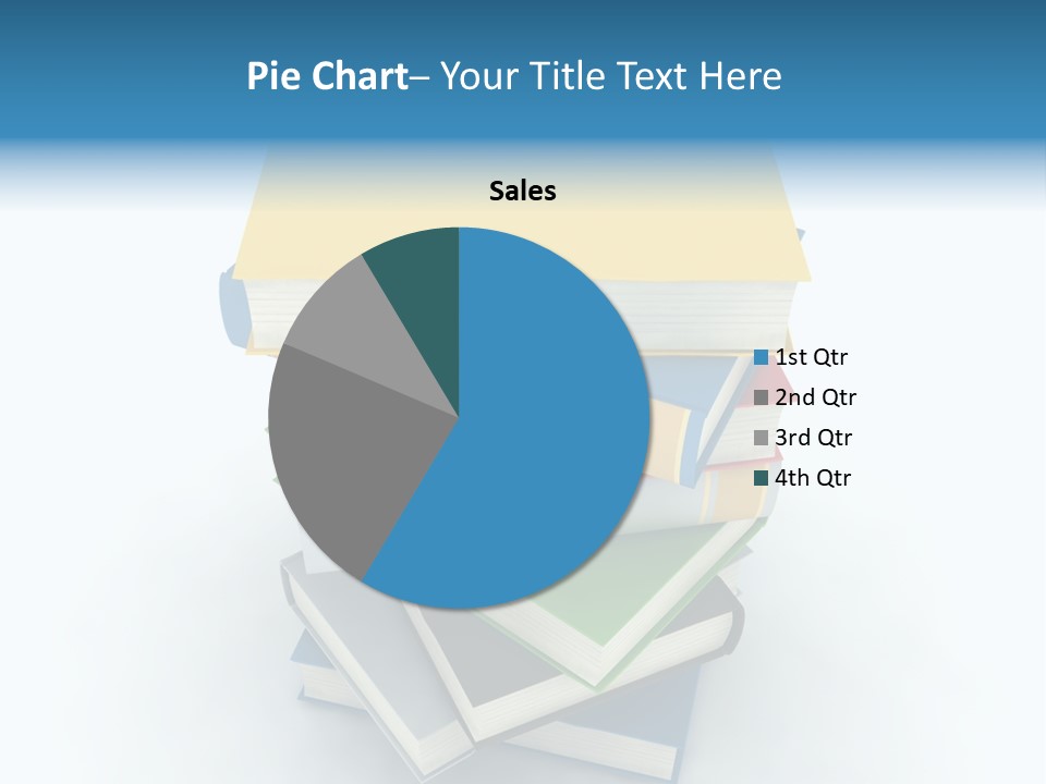 A Stack Of Books Powerpoint Presentation Template PowerPoint Template