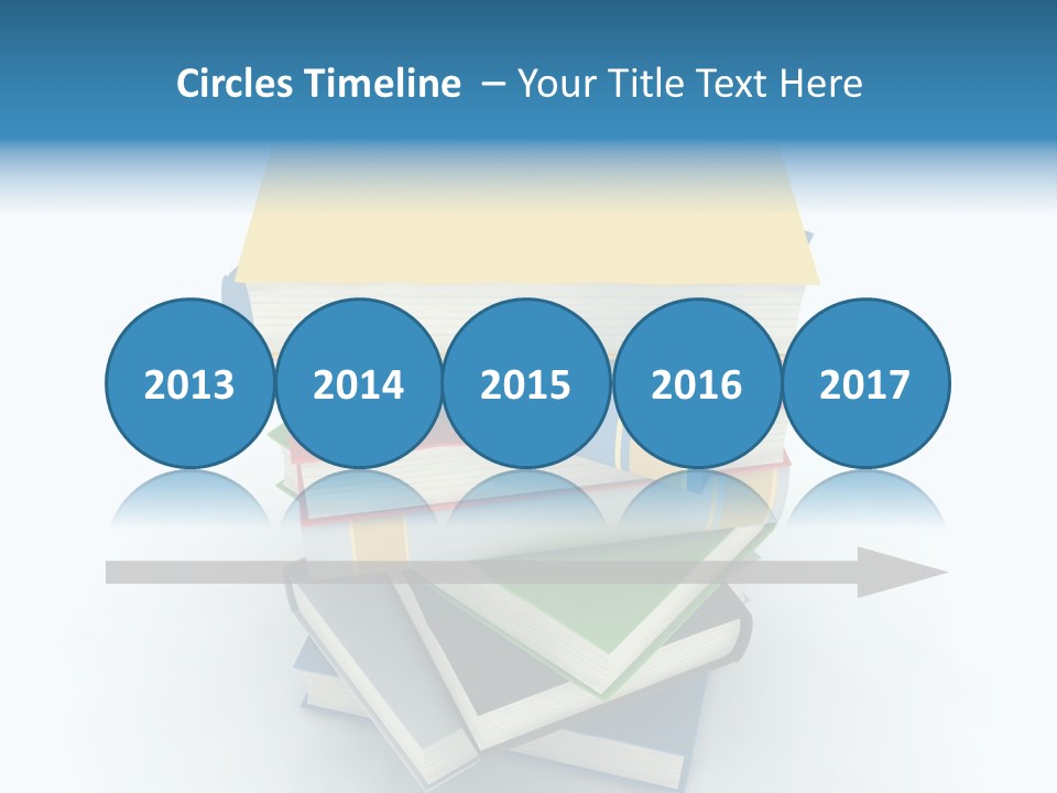 A Stack Of Books Powerpoint Presentation Template PowerPoint Template