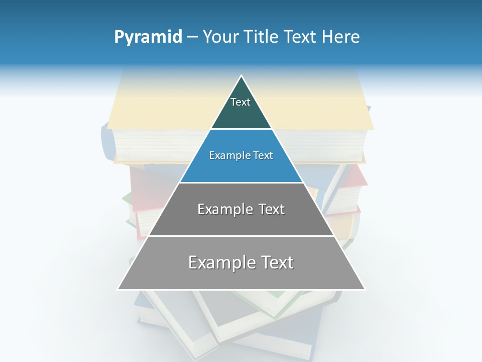 A Stack Of Books Powerpoint Presentation Template PowerPoint Template