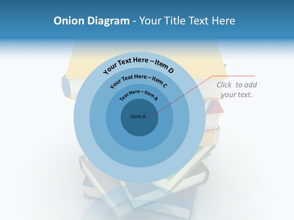 A Stack Of Books Powerpoint Presentation Template PowerPoint Template