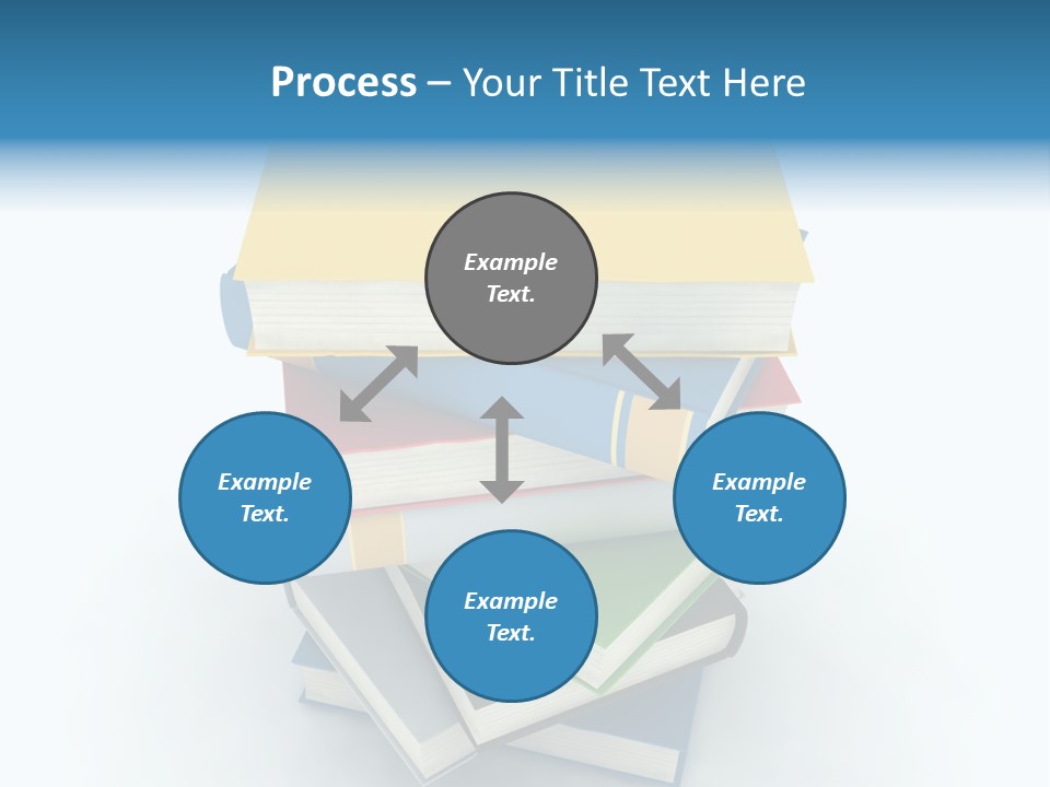 A Stack Of Books Powerpoint Presentation Template PowerPoint Template