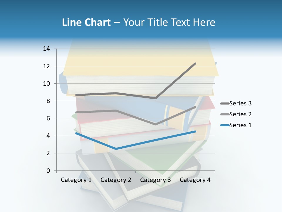 A Stack Of Books Powerpoint Presentation Template PowerPoint Template