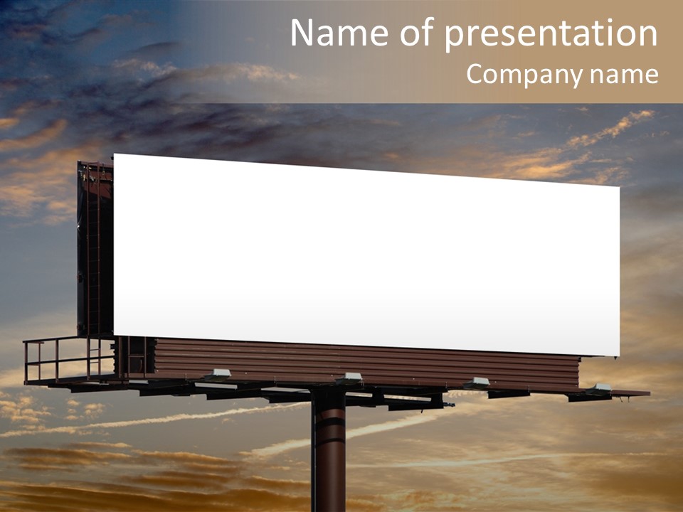 Sign City Advert PowerPoint Template