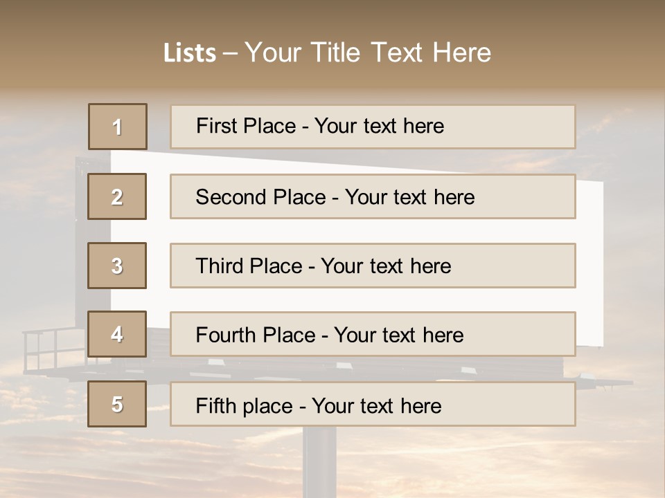 Sign City Advert PowerPoint Template