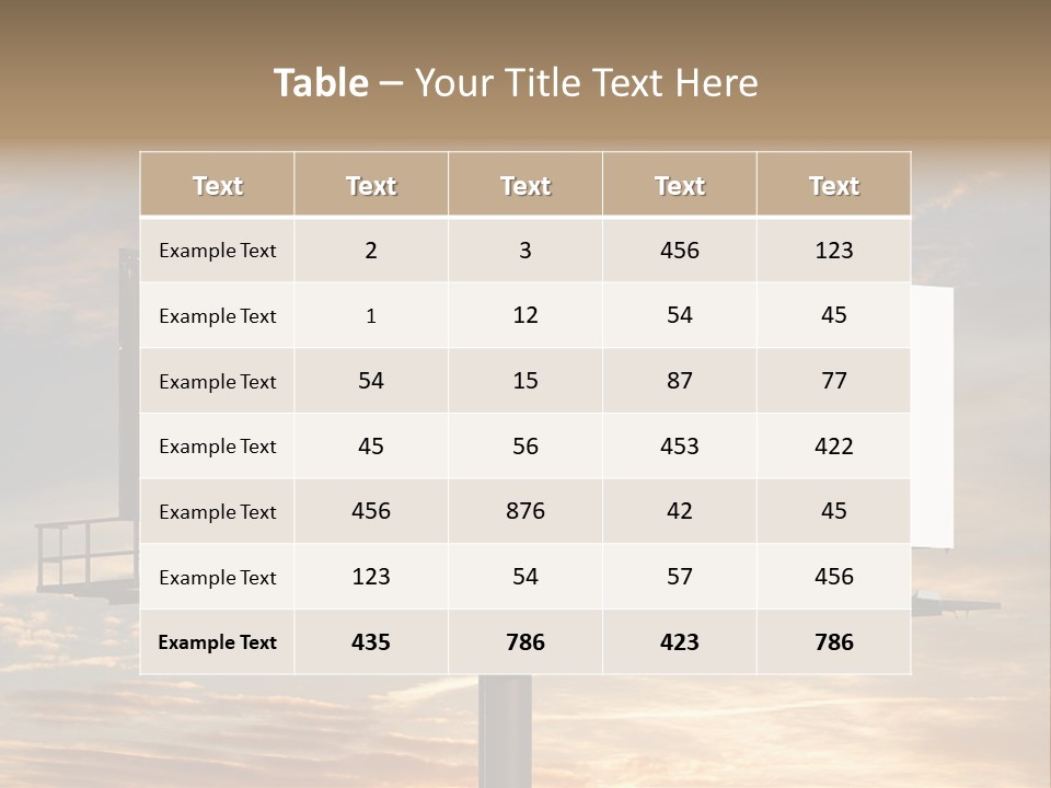 Sign City Advert PowerPoint Template