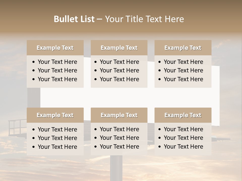 Sign City Advert PowerPoint Template