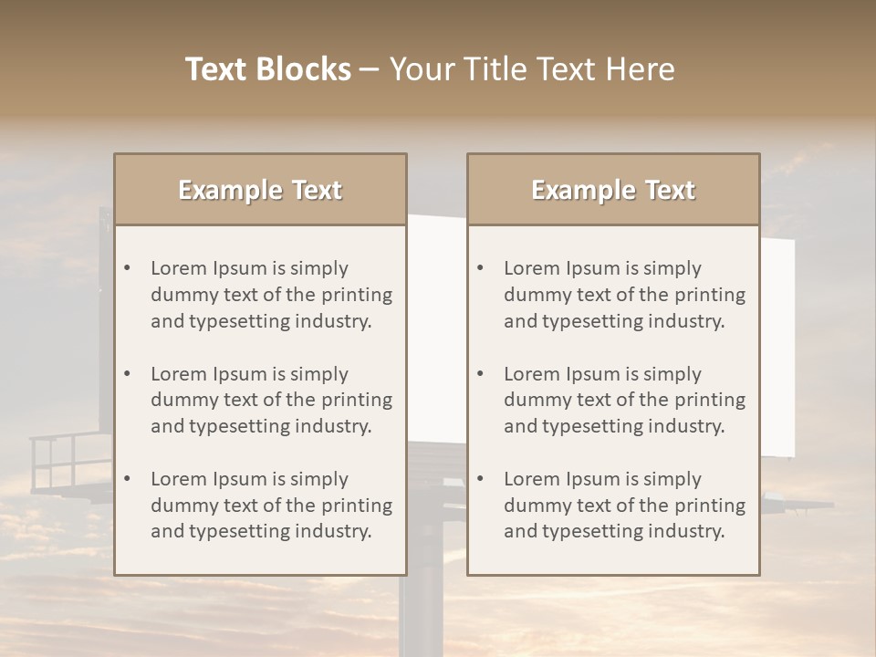 Sign City Advert PowerPoint Template