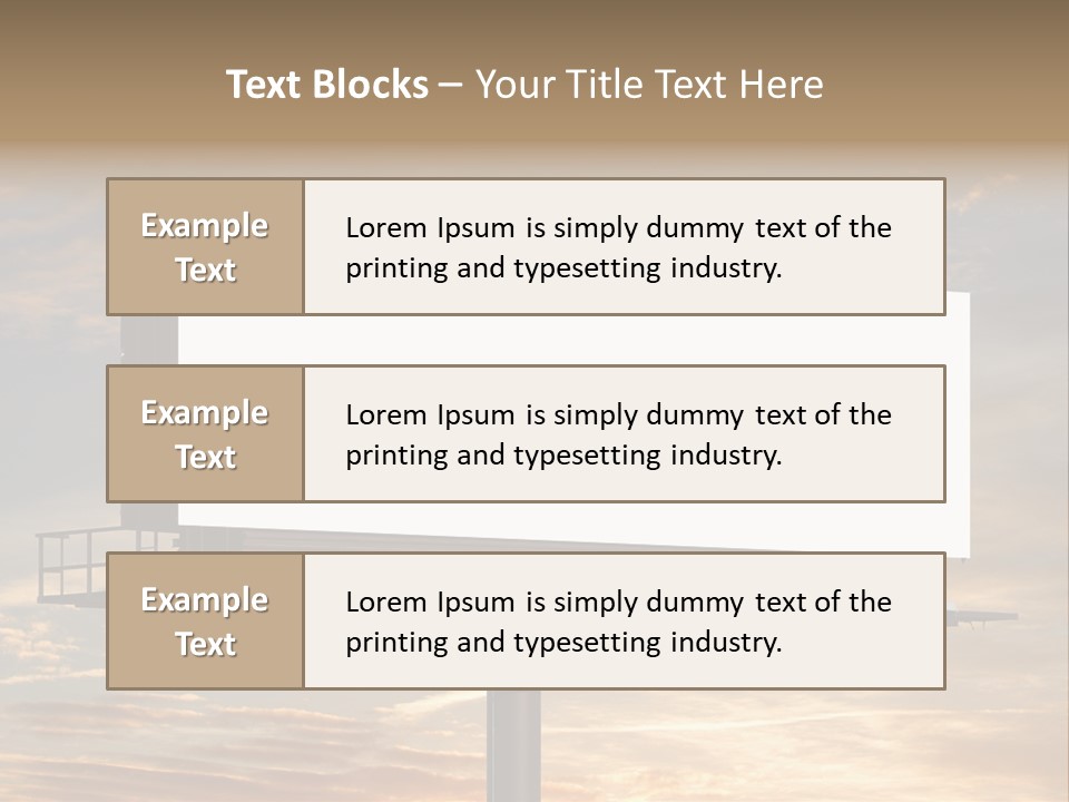 Sign City Advert PowerPoint Template