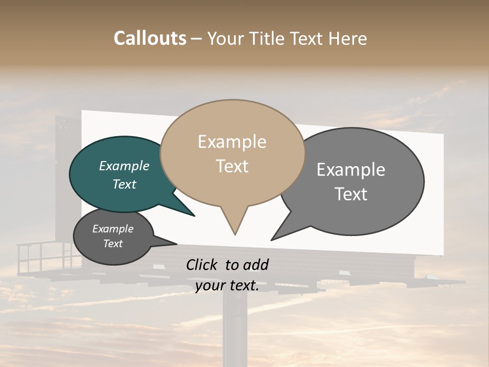 Sign City Advert PowerPoint Template