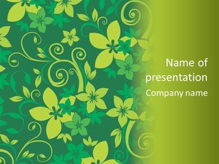 Deco Bouquet Clip PowerPoint Template