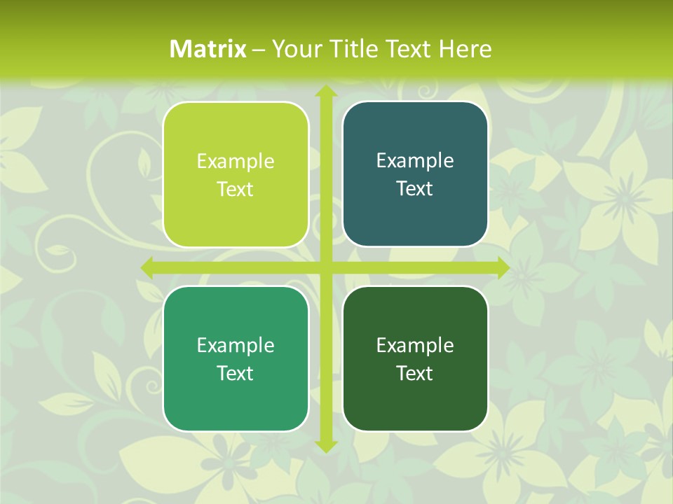 Deco Bouquet Clip PowerPoint Template