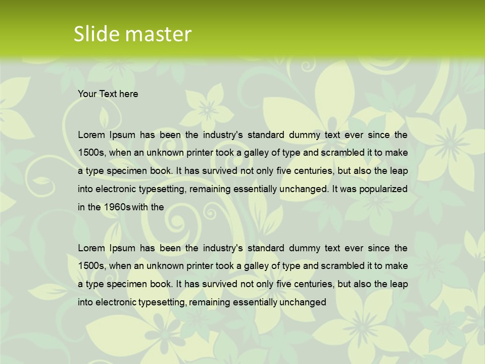 Deco Bouquet Clip PowerPoint Template