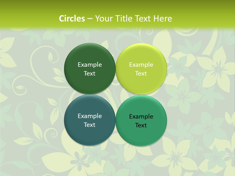 Deco Bouquet Clip PowerPoint Template