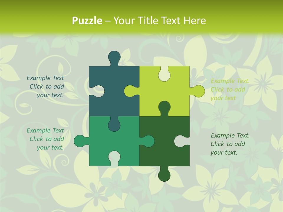 Deco Bouquet Clip PowerPoint Template