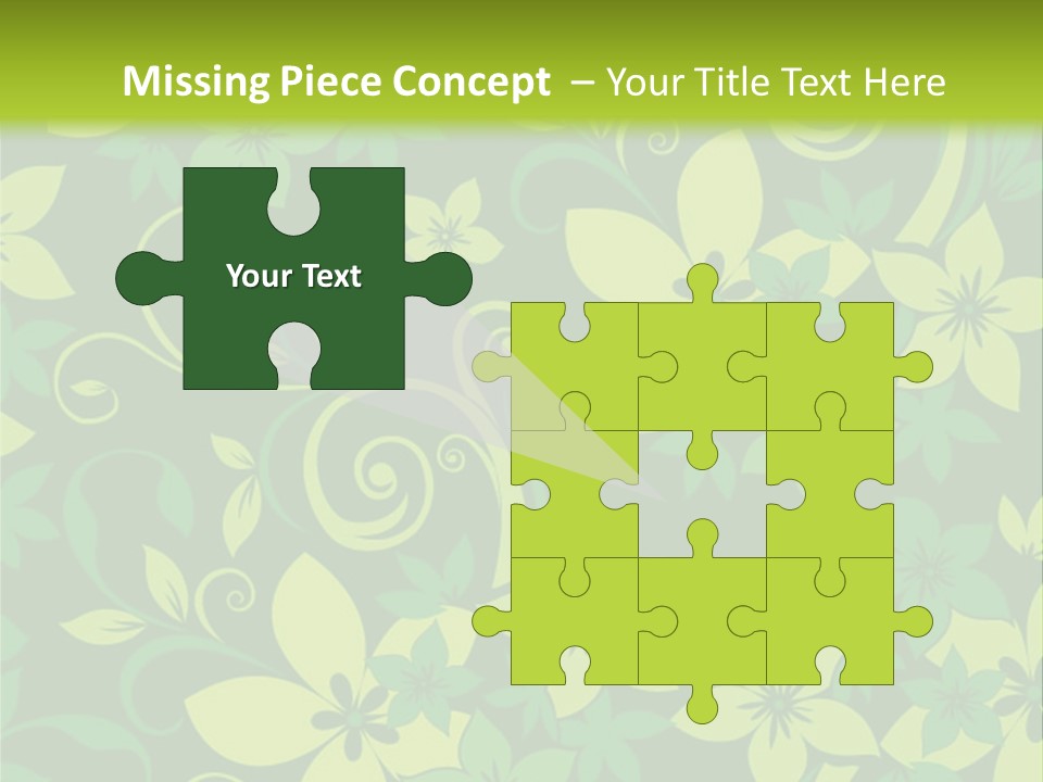 Deco Bouquet Clip PowerPoint Template