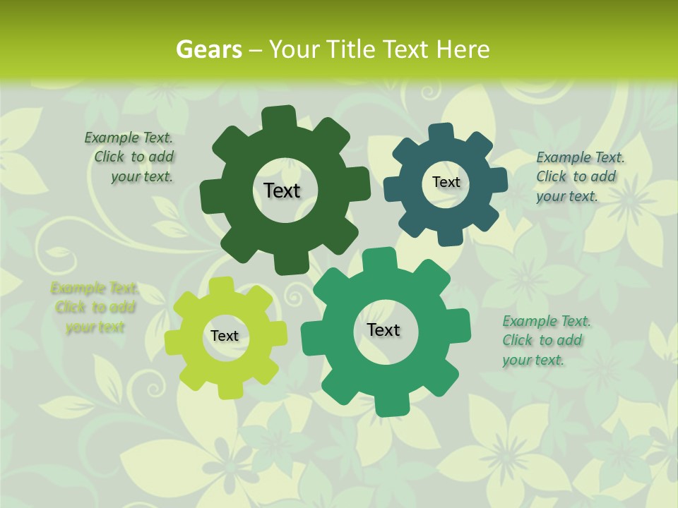 Deco Bouquet Clip PowerPoint Template