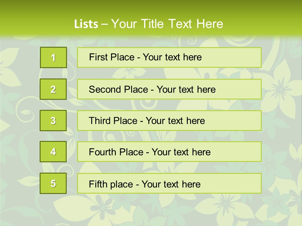 Deco Bouquet Clip PowerPoint Template