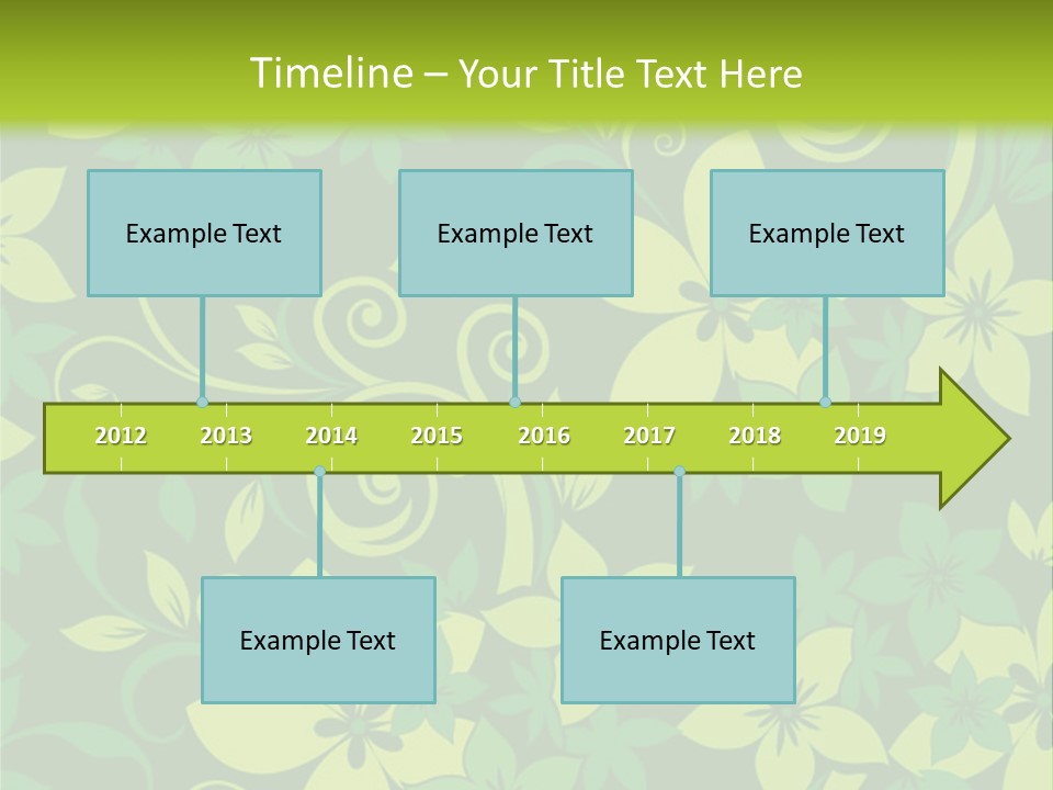 Deco Bouquet Clip PowerPoint Template