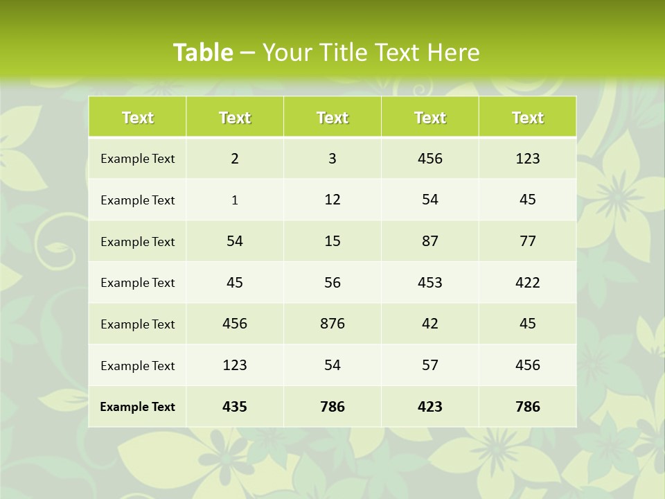 Deco Bouquet Clip PowerPoint Template