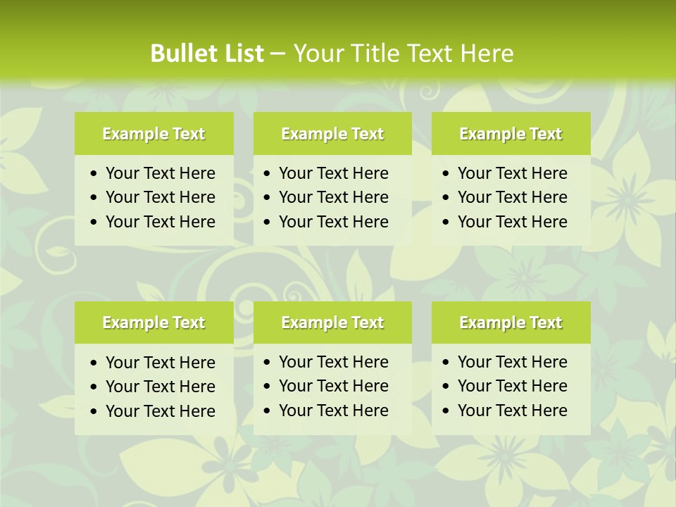 Deco Bouquet Clip PowerPoint Template