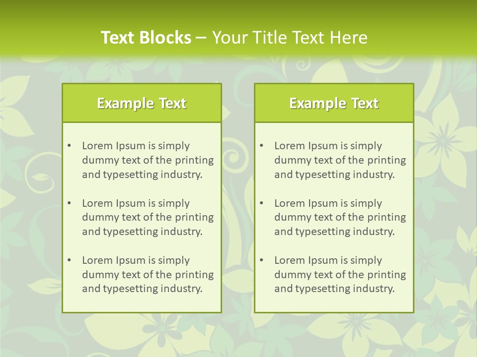 Deco Bouquet Clip PowerPoint Template