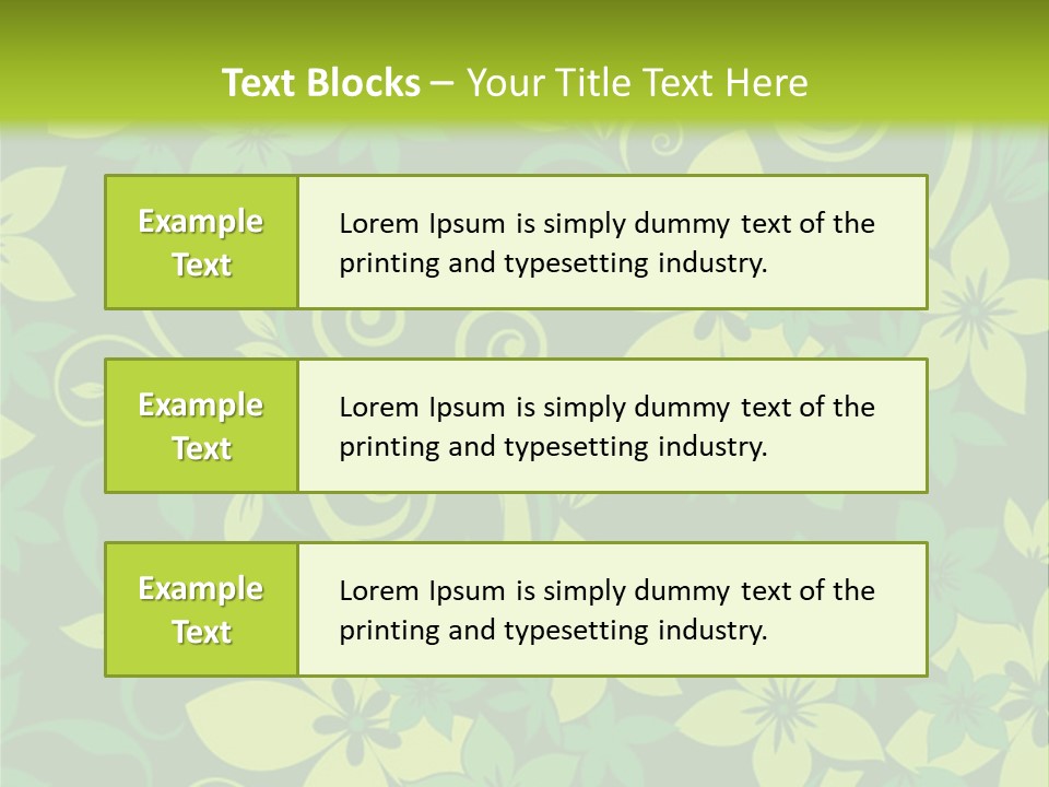 Deco Bouquet Clip PowerPoint Template