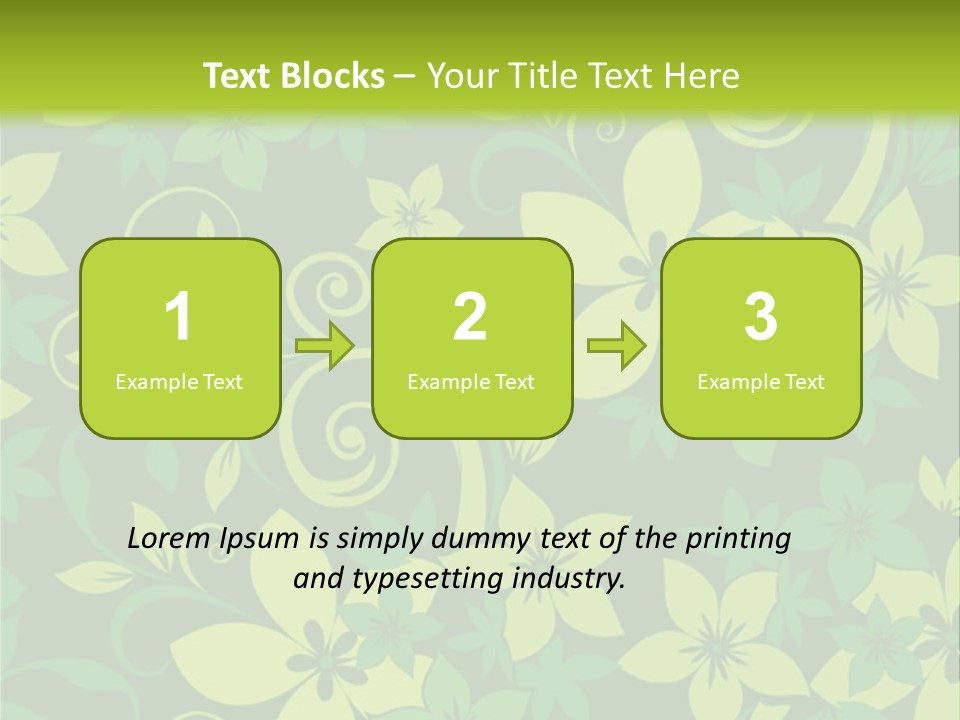 Deco Bouquet Clip PowerPoint Template